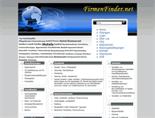 Tablet Screenshot of firmenfinder.net
